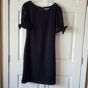 Navy woven dress